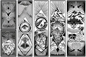 Nature, outdoor, hike, active tattoo idea
