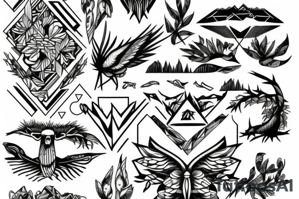 Nature, outdoor, hike, active tattoo idea