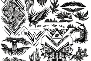 Nature, outdoor, hike, active tattoo idea