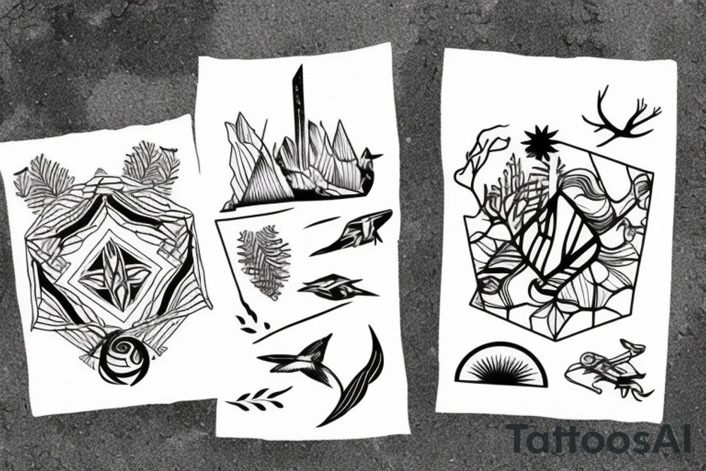 Outdoor traveling nature enthusiast tattoo idea