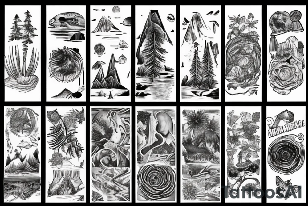 Outdoor traveling nature enthusiast tattoo idea