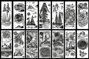Outdoor traveling nature enthusiast tattoo idea