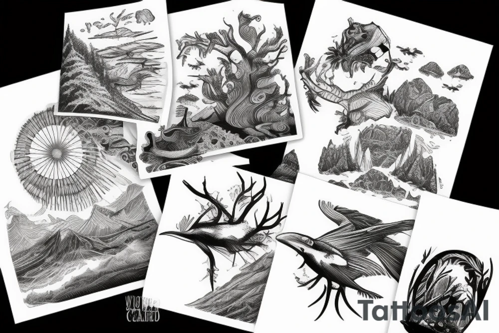 Outdoor traveling nature enthusiast tattoo idea