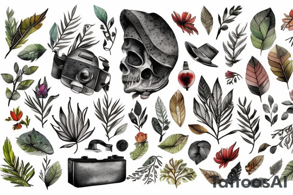 Outdoor traveling nature enthusiast tattoo idea