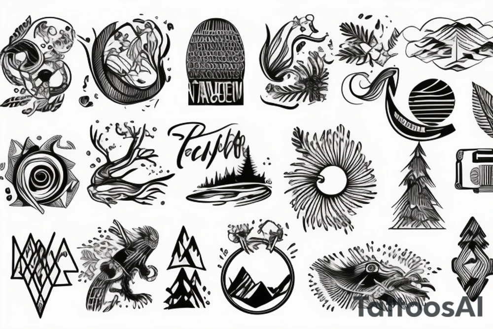 Outdoor traveling nature enthusiast tattoo idea