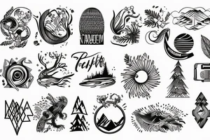 Outdoor traveling nature enthusiast tattoo idea