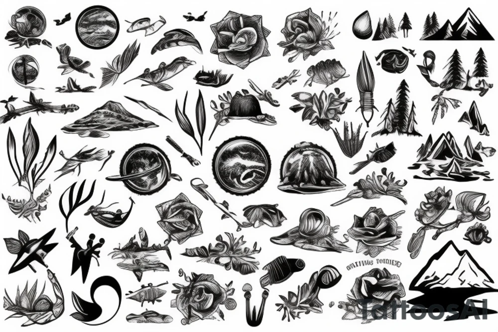 Outdoor traveling nature enthusiast tattoo idea