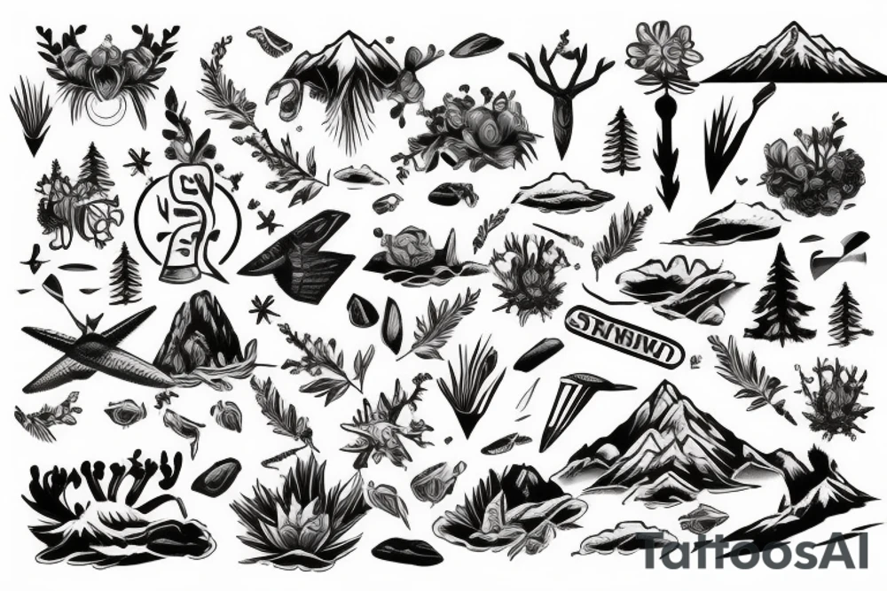 Outdoor traveling nature enthusiast tattoo idea