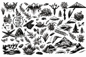 Outdoor traveling nature enthusiast tattoo idea