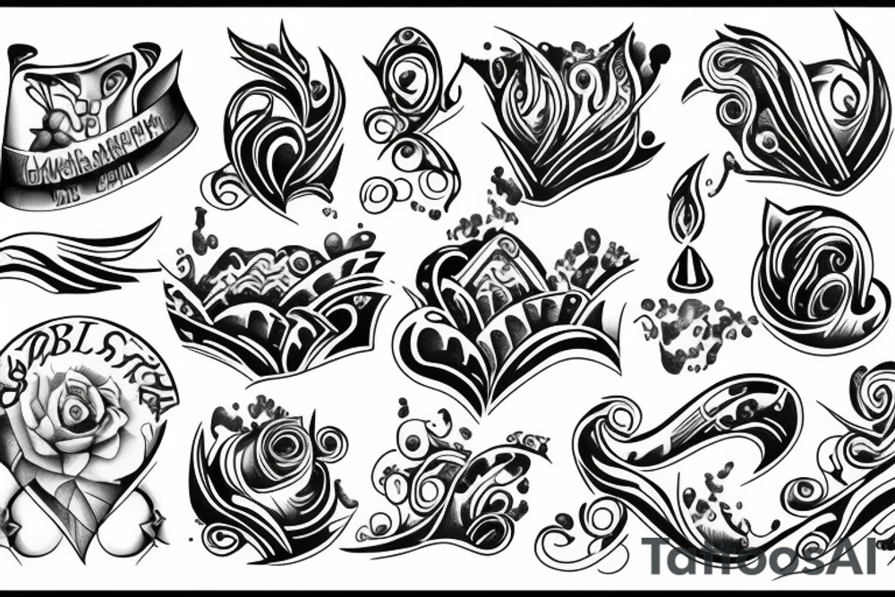 Waterfall tattoo idea