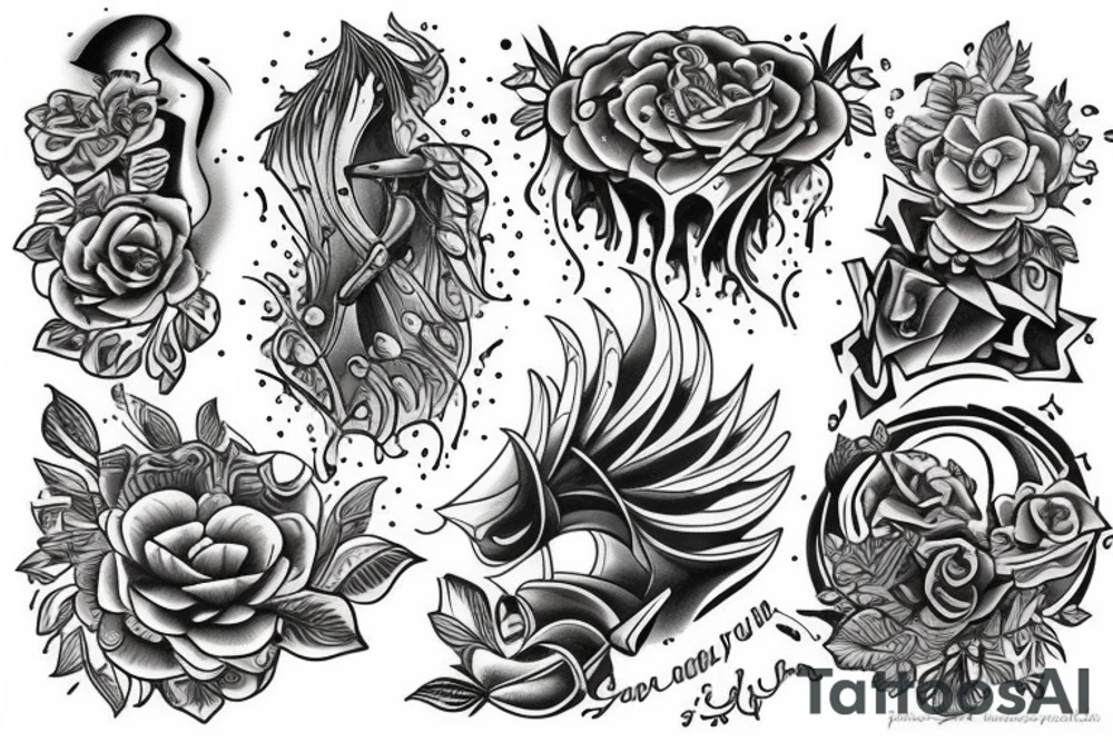 Waterfall tattoo idea