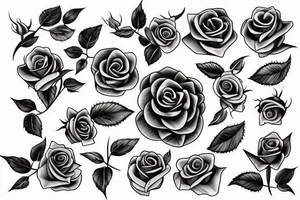 long stem rose tattoo idea