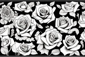 beauty and the beast rose tattoo idea
