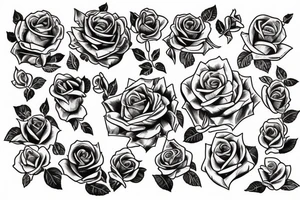 beauty and the beast rose tattoo idea