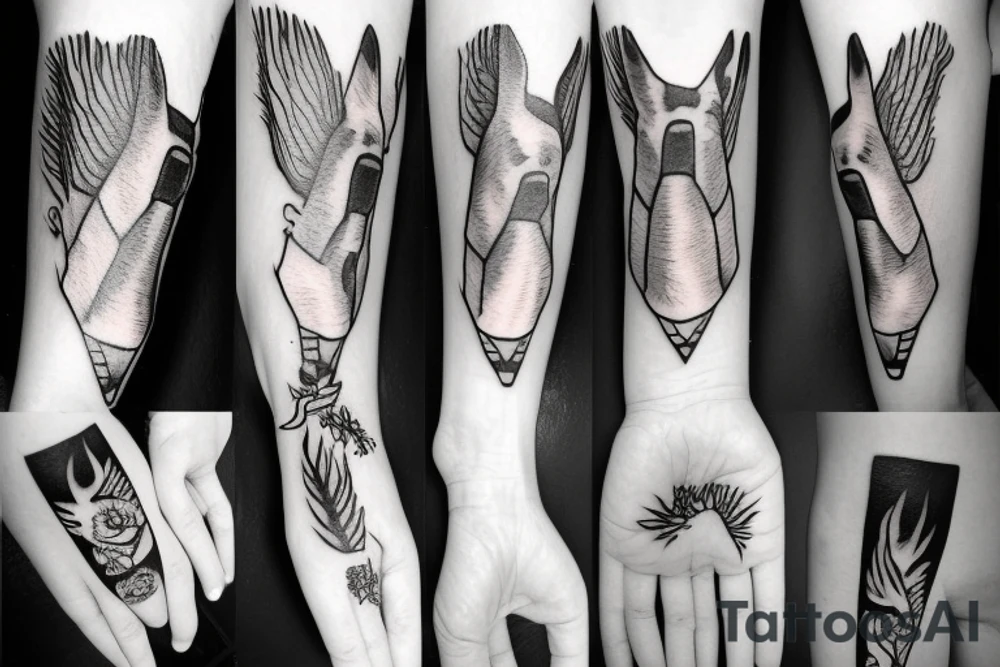 animal claws tattoo idea