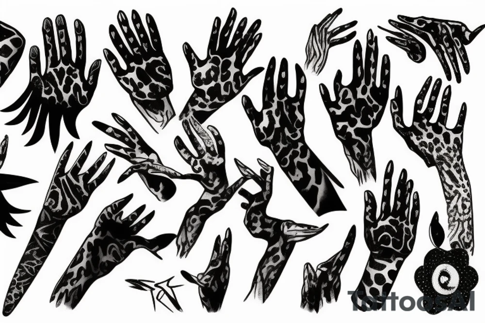 animal claws tattoo idea