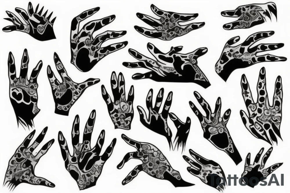 animal claws tattoo idea