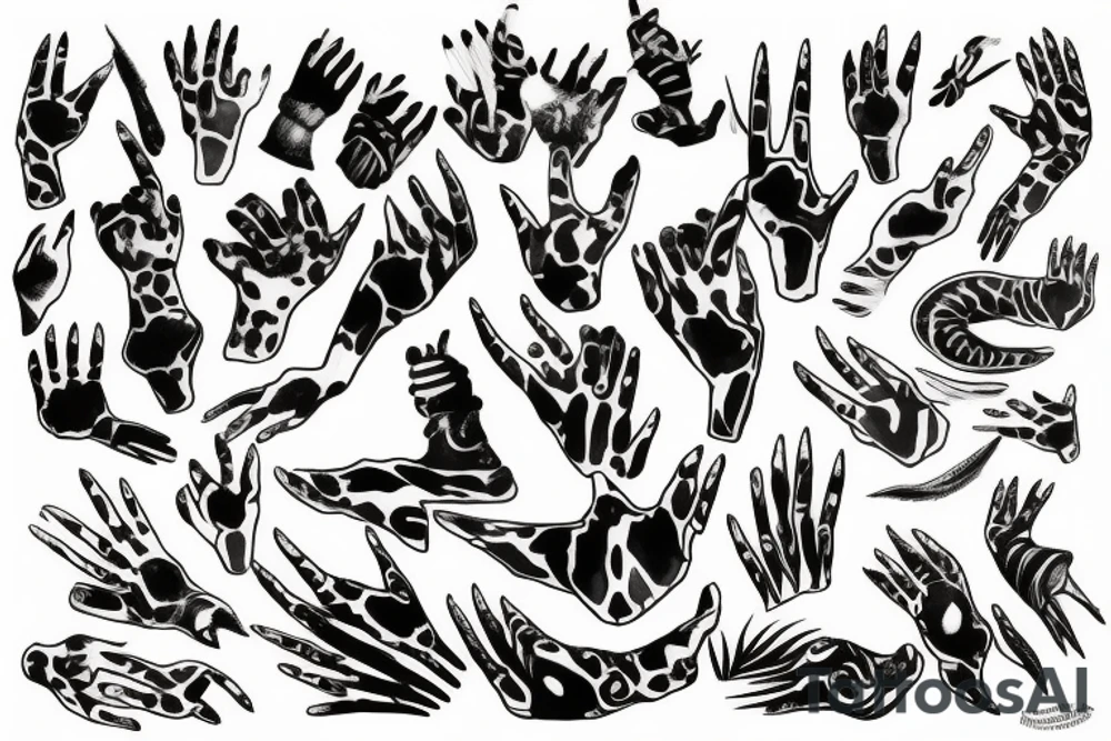 animal claws tattoo idea
