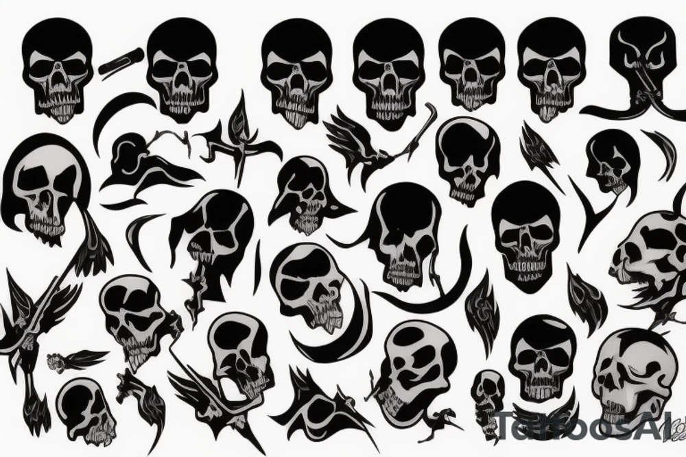 grim reaper tattoo idea
