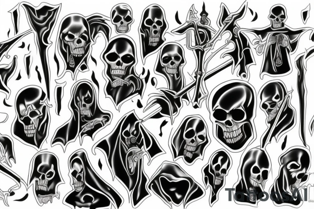 grim reaper tattoo idea