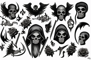 grim reaper tattoo idea