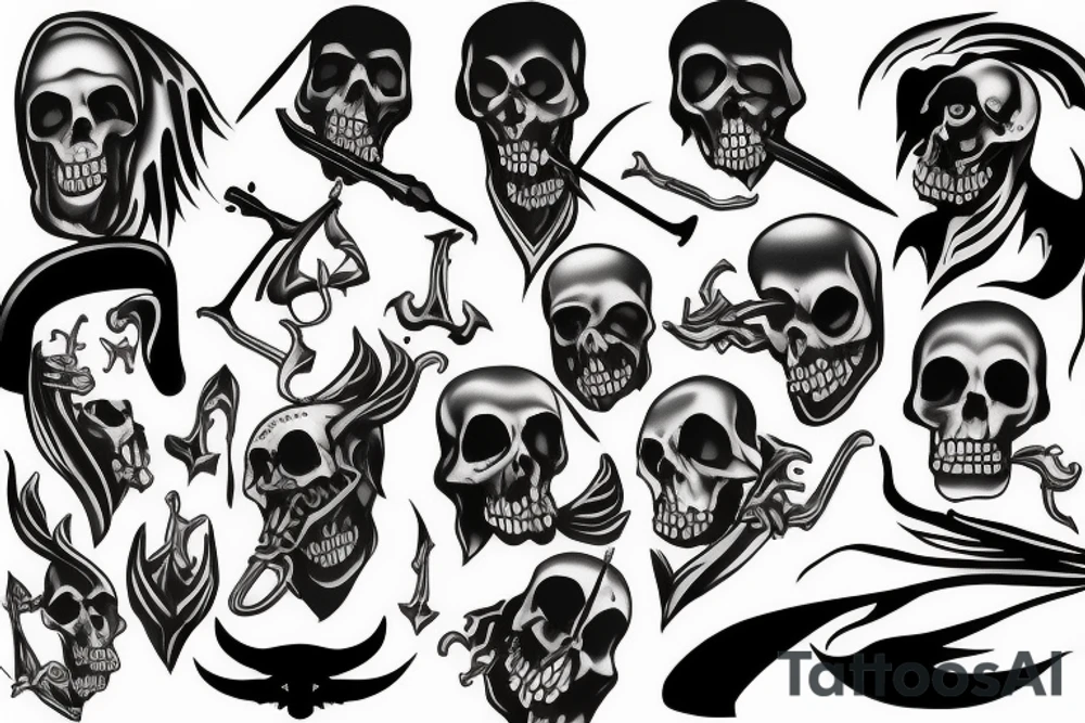 grim reaper tattoo idea