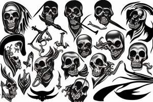 grim reaper tattoo idea