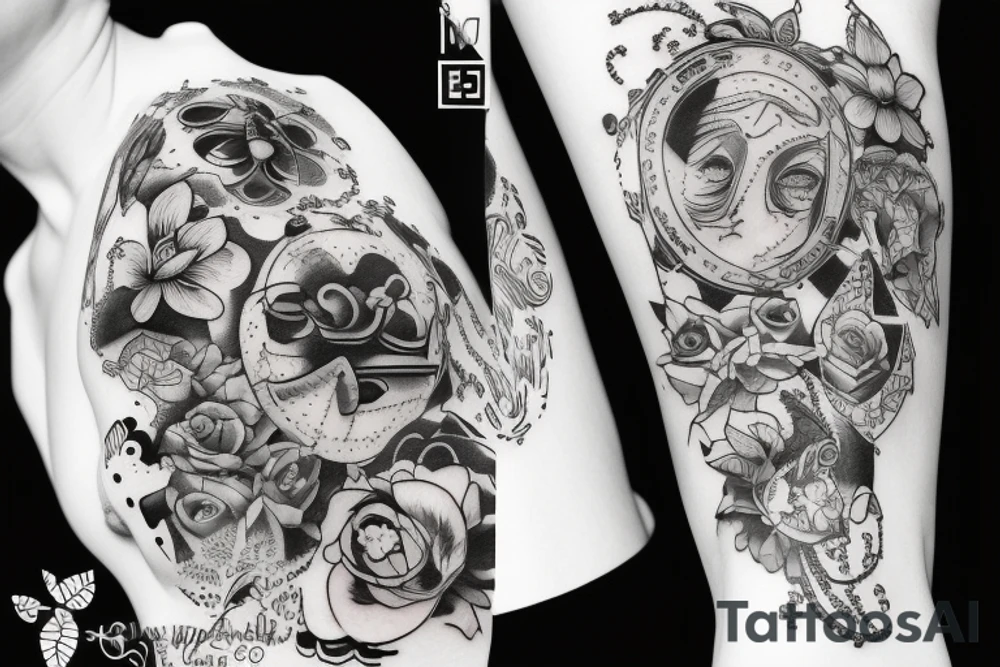 eploding AI tattoo idea