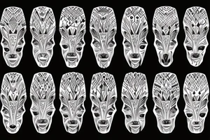 Head of deer tattoo idea