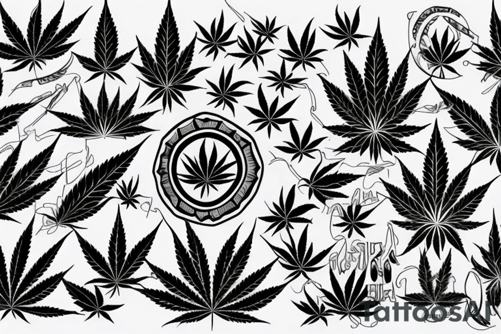 420 marijuana tattoo idea