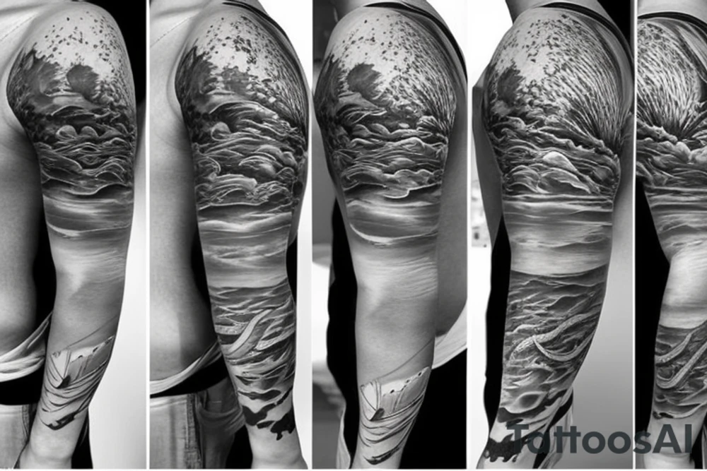 ocean theme tattoo idea
