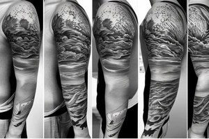 ocean theme tattoo idea