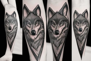 wolf tattoo idea