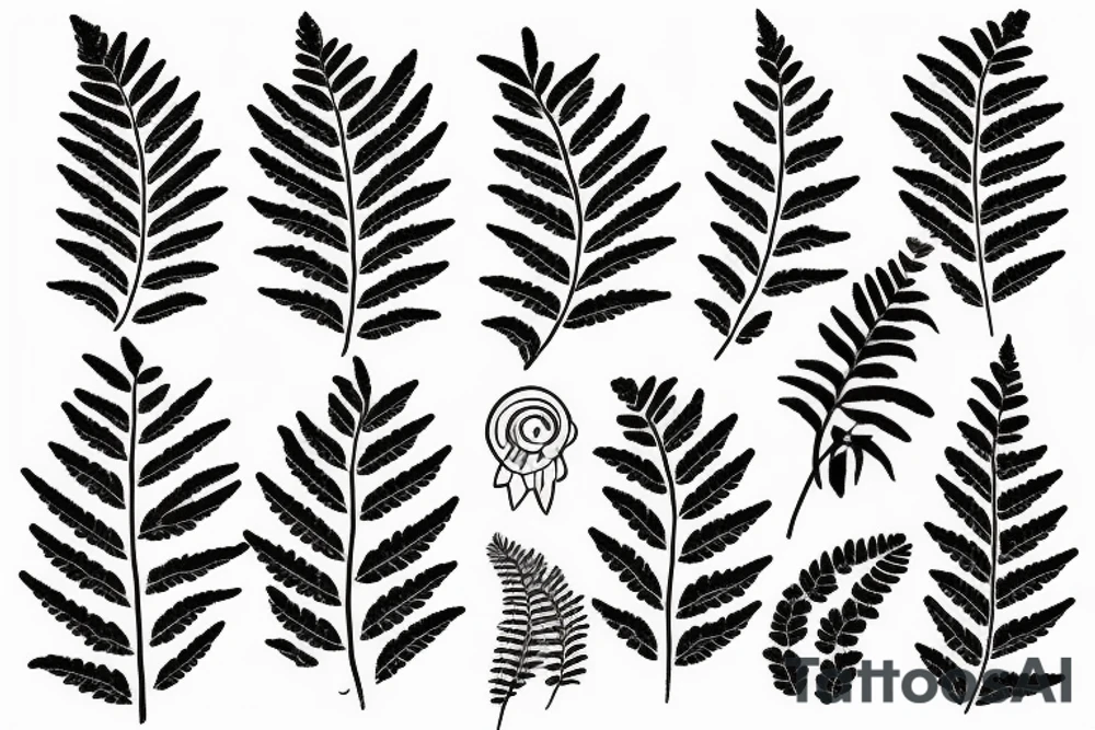 A fern tattoo idea