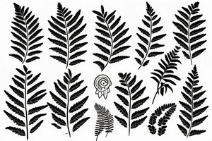 A fern tattoo idea
