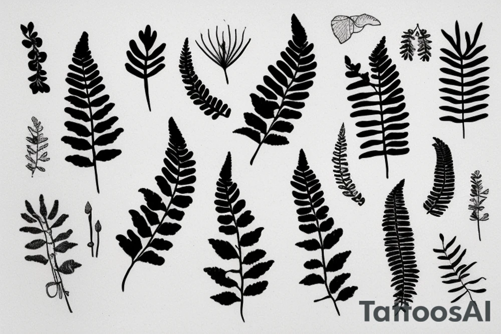 A fern tattoo idea