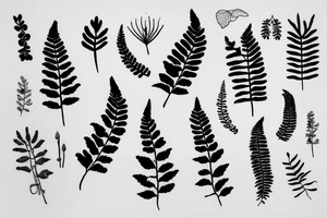 A fern tattoo idea