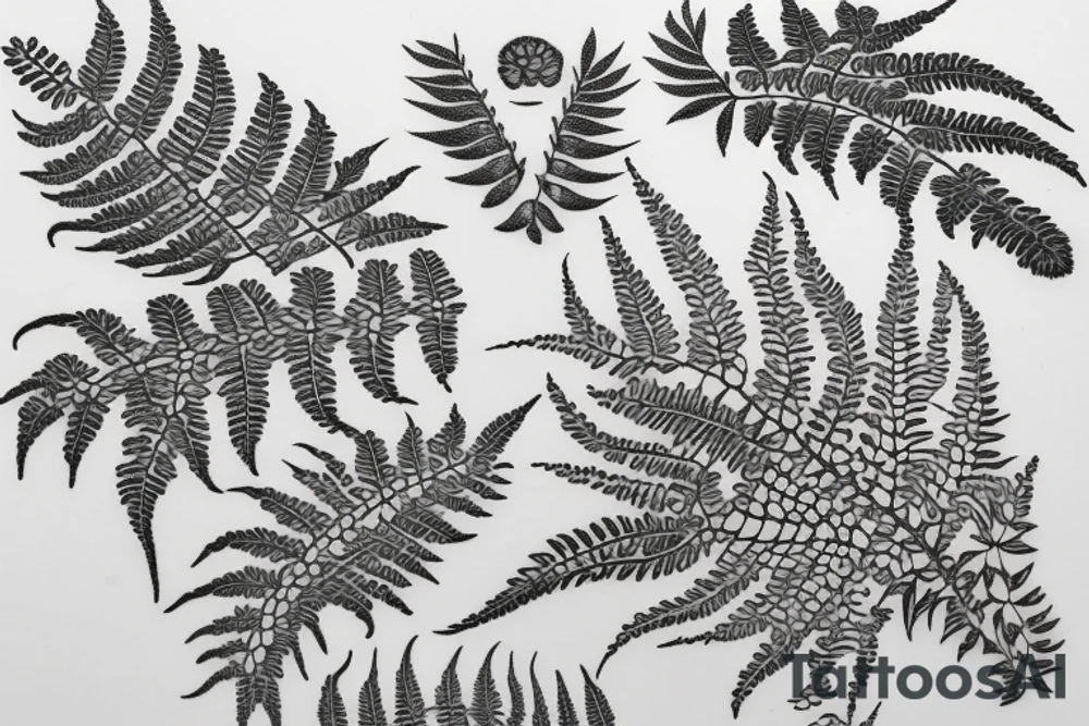 A fern tattoo idea