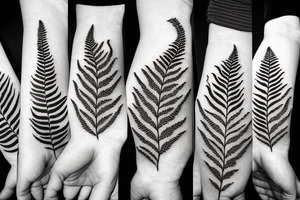 A fern tattoo idea
