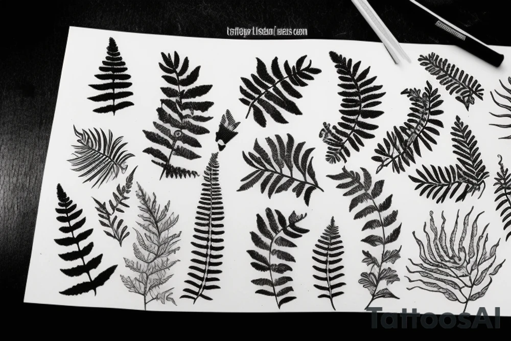 A fern tattoo idea