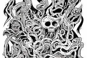 Mind flayer tattoo idea