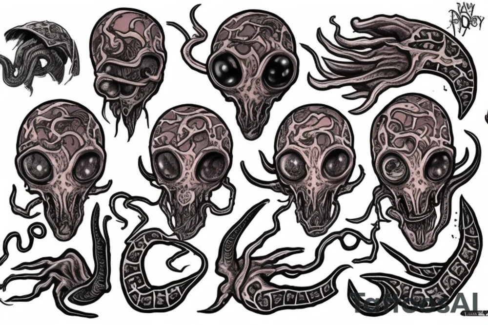 Mind flayer tattoo idea