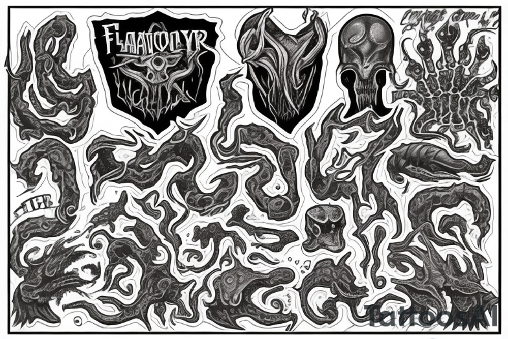 Mind flayer tattoo idea