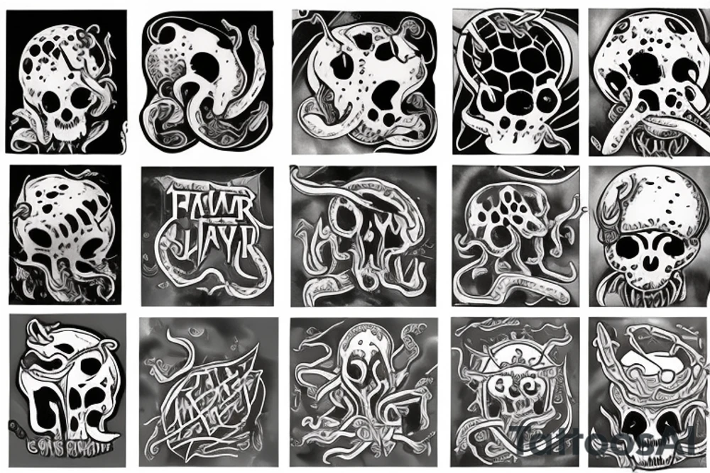 Mind flayer tattoo idea
