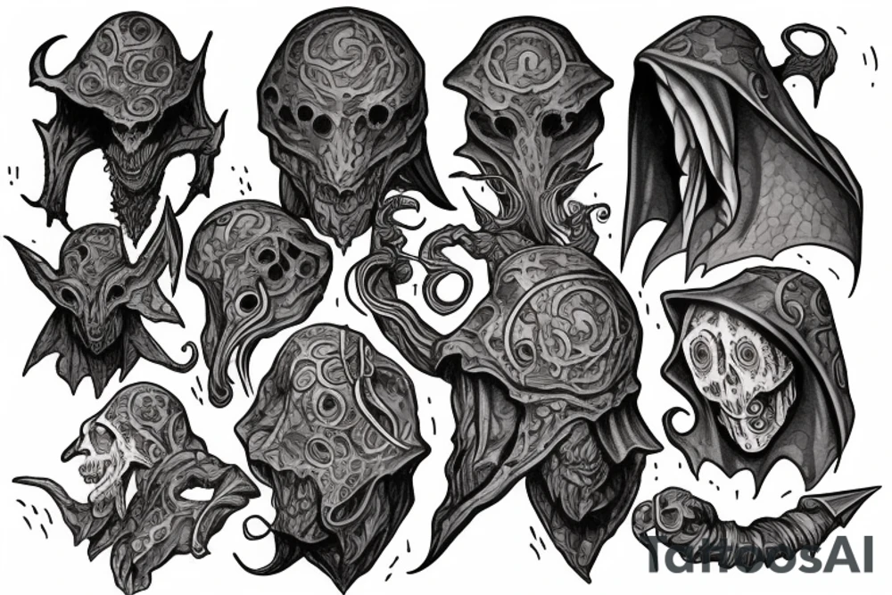 Dungeons and dragons mind flayer tattoo idea