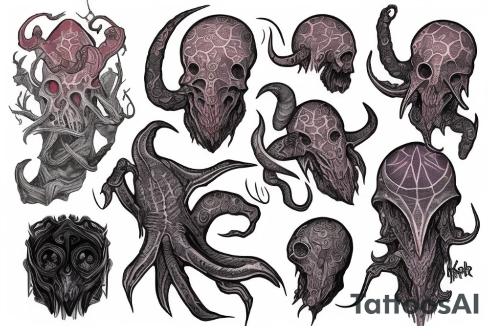Dungeons and dragons mind flayer tattoo idea