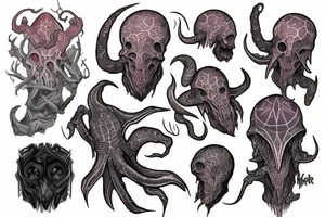 Dungeons and dragons mind flayer tattoo idea