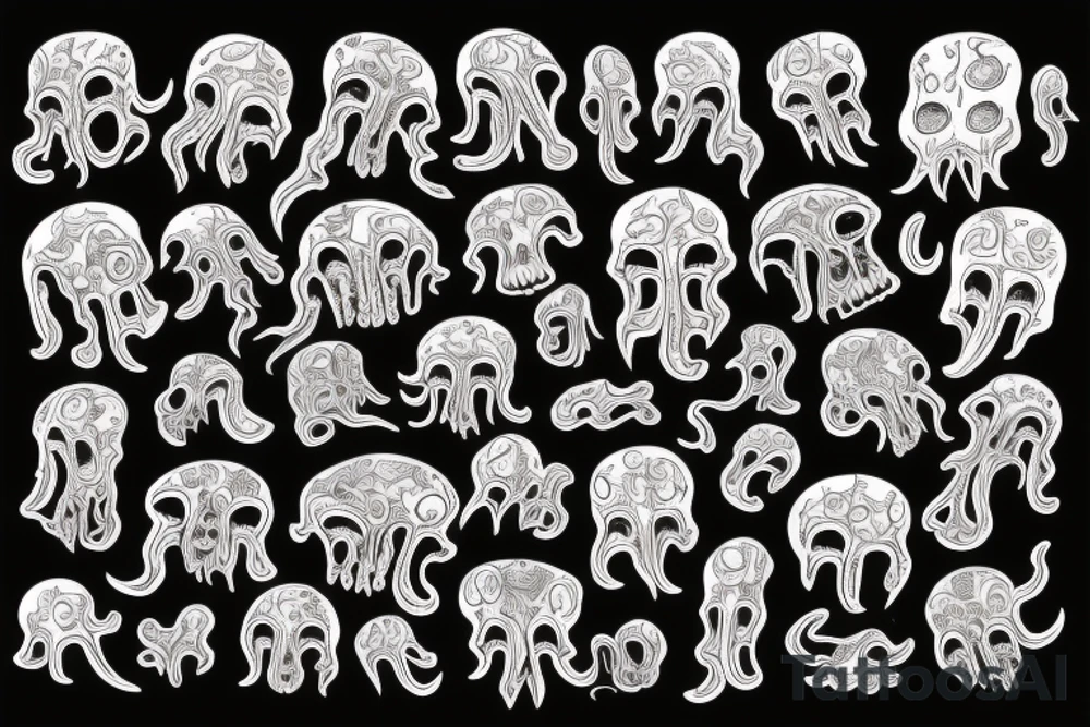 Mind flayer tattoo idea