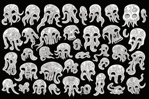 Mind flayer tattoo idea
