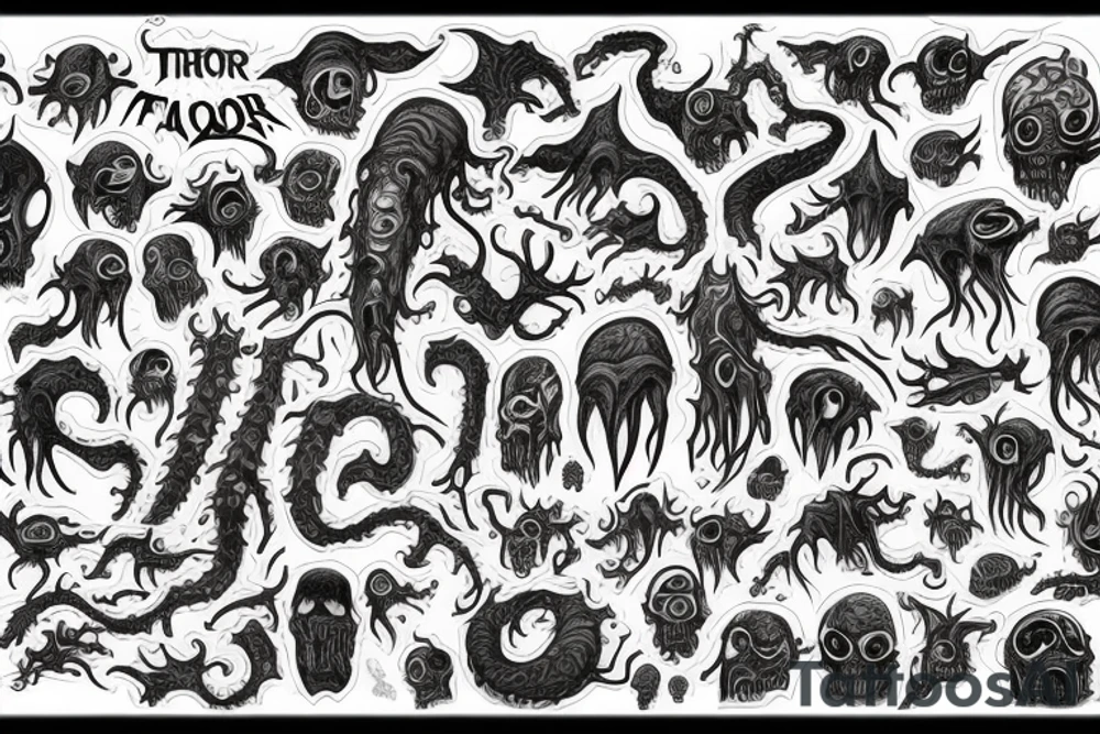 Mind flayer tattoo idea